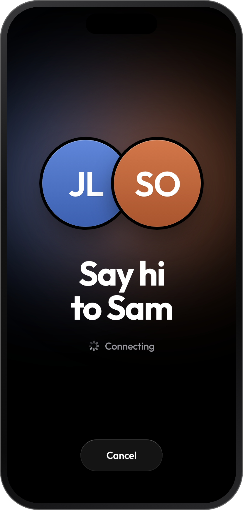 SameDrive prototype match screen
